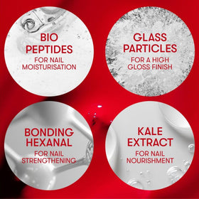 Nails Inc glossy texture detail emphasizing glass-particle high-shine finish