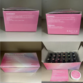 Nailshion product label close-up highlighting ingredients and castor oil