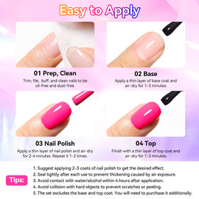 Nailshion open bottle and brush detail highlighting easy-glide formula advantage