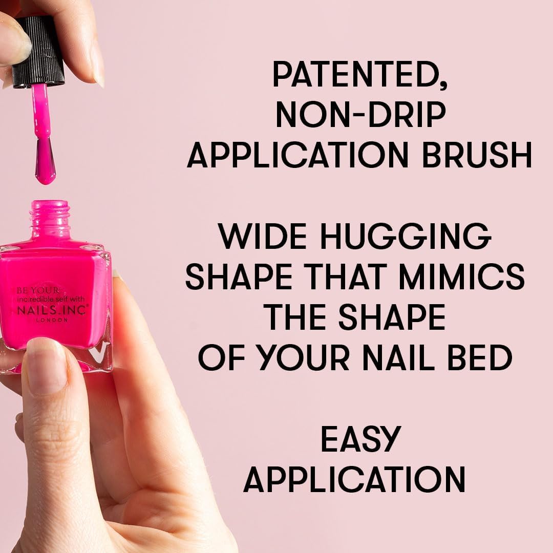 Nails Inc on vanity lifestyle shot showing premium look and at-home salon benefit