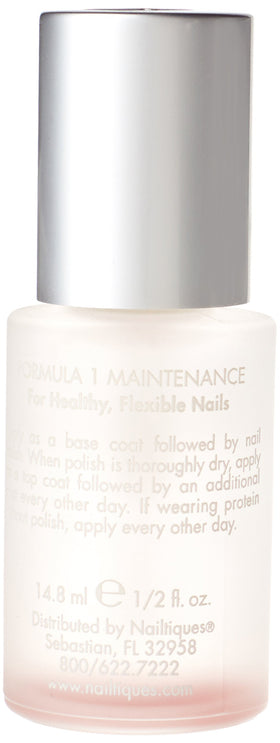 Nailtiques Formula 1 applied to fingernail close-up demonstrating strengthened plate