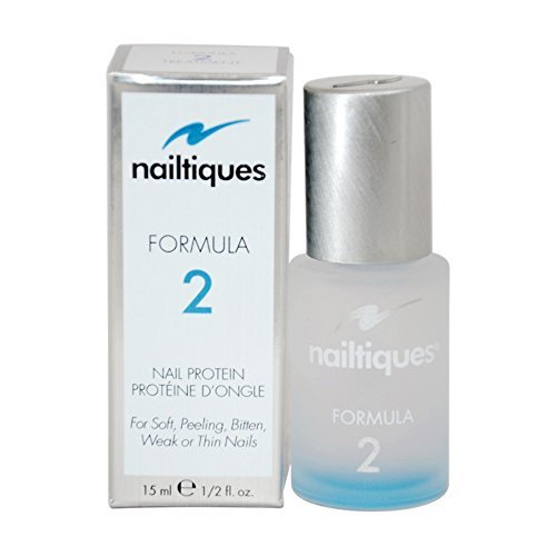 Nailtiques Formula 2 front packaging showing bottle and label, highlights strengthening benefit