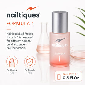 Nailtiques lifestyle hands at desk showing polished appearance and everyday durability benefit