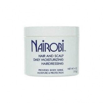 Nairobi front jar showing label and moisturizing hair cream benefits