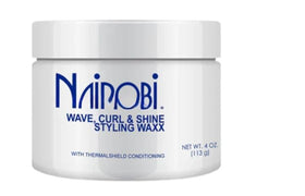 NAIROBI front jar showing label and 4 oz size for easy identification and styling benefits