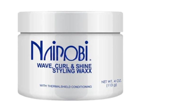 NAIROBI front jar showing label and 4 oz size for easy identification and styling benefits