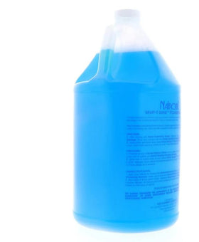 Nairobi 128 oz container beside a standard bottle showing cost-effective salon volume