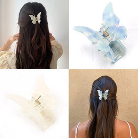 NAISIER mixed-color clips laid flat displaying varied hues for outfit coordination