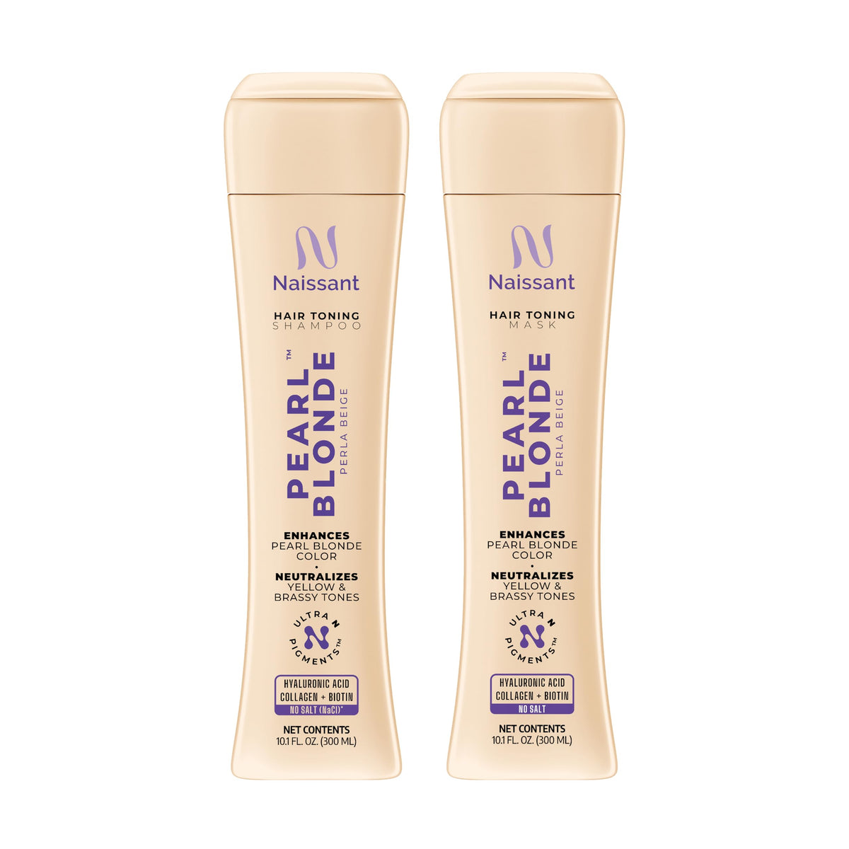 naissant front packaging showing duo and brand for clearer pearl blonde