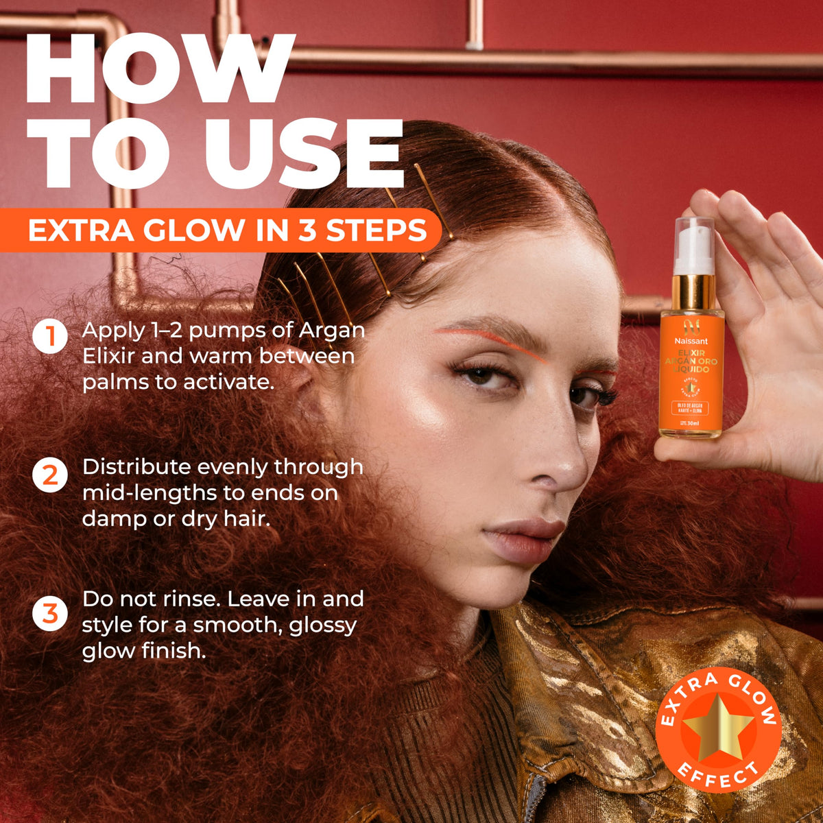 naissant label ingredients close-up highlighting natural argan-based formulation