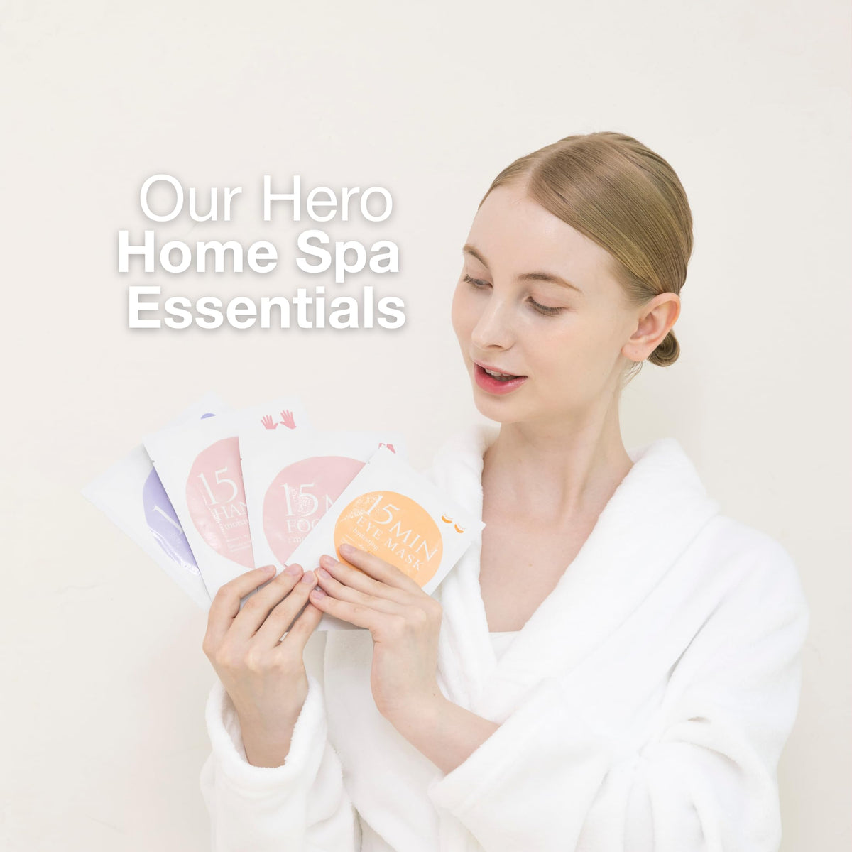 Naisture sheet face mask on model showing instant skin refresh