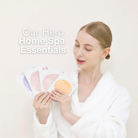Naisture sheet face mask on model showing instant skin refresh