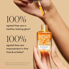 Naked & Thriving ingredient oils and botanicals highlighting natural sources