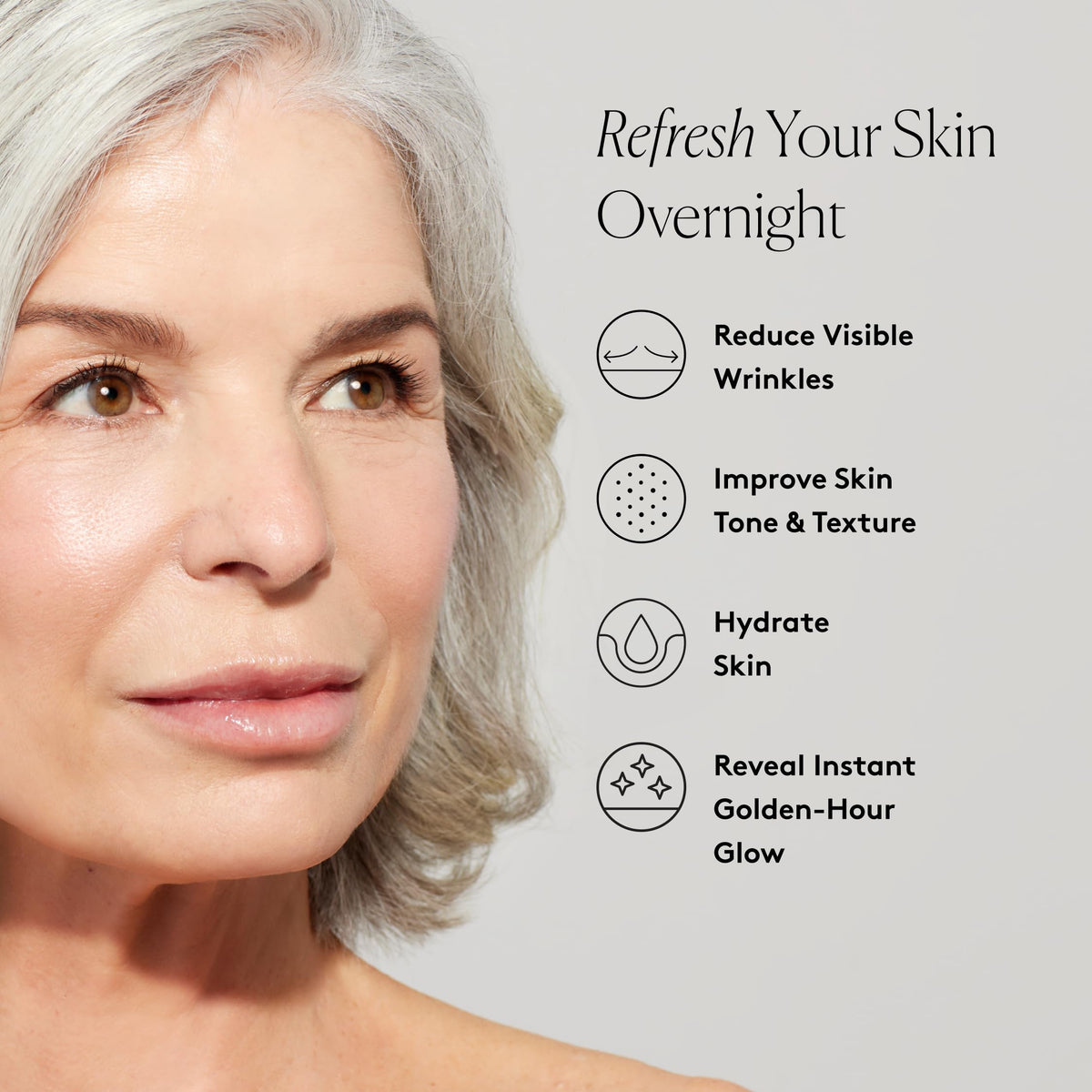 Naked & Thriving Rejuvenate oil pouring to show nourishing, non-greasy finish