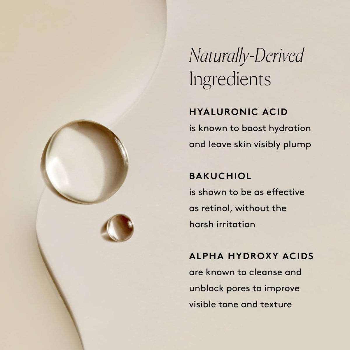 Naked & Thriving serums styled on vanity for lifestyle use and visible glow benefit