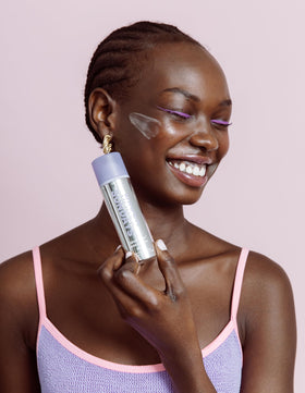 Naked Sundays clear gel texture demonstrating lightweight hydration