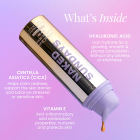 Hyaluronic acid ingredient closeup with Naked Sundays soothing hydration benefit