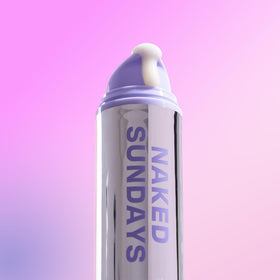 Naked Sundays ingredient label closeup highlighting clean formulation