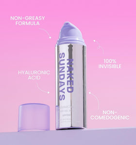 Naked Sundays pump and cap detail for precise sunscreen application