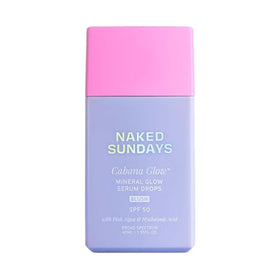 Naked Sundays front tube showing product and SPF 50 protection benefit
