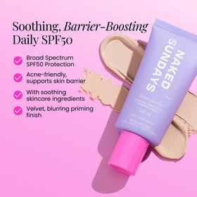 Naked Sundays lotion texture close-up smooth, hydrates skin