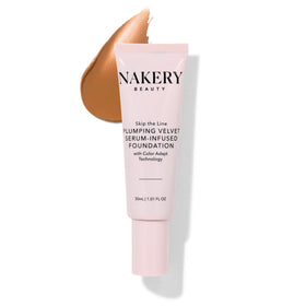 Nakery foundation front packaging showing label and medium shade for clear identification and confidence