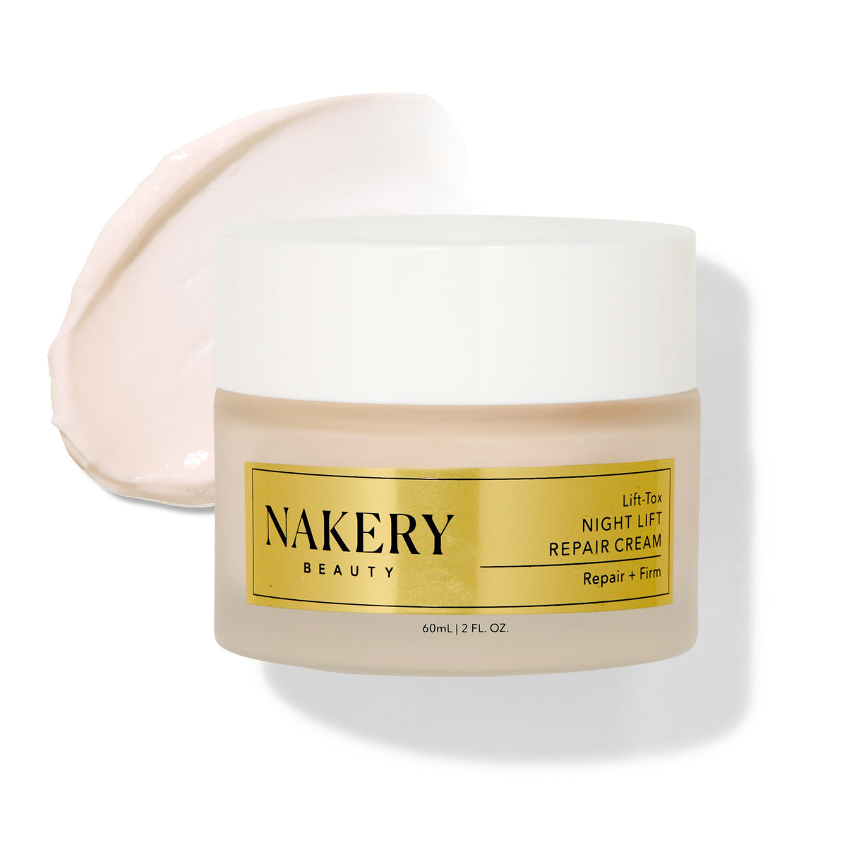 Nakery Lift-Tox front jar showing elegant packaging and product identity benefits