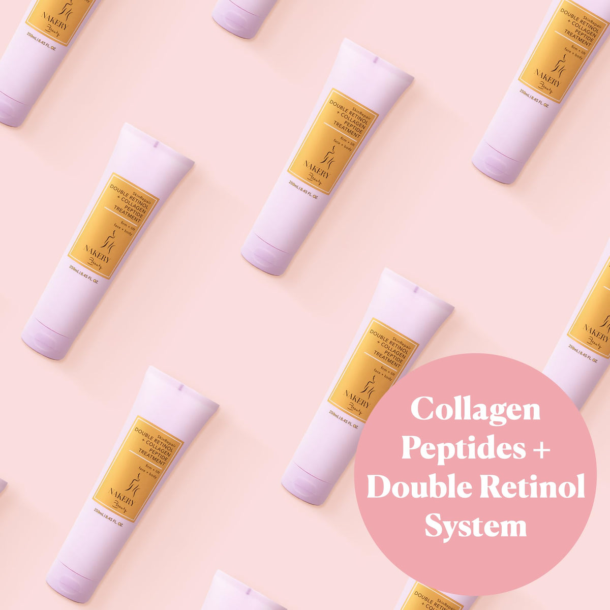 Nakery cream next to coin illustrating compact travel-friendly size
