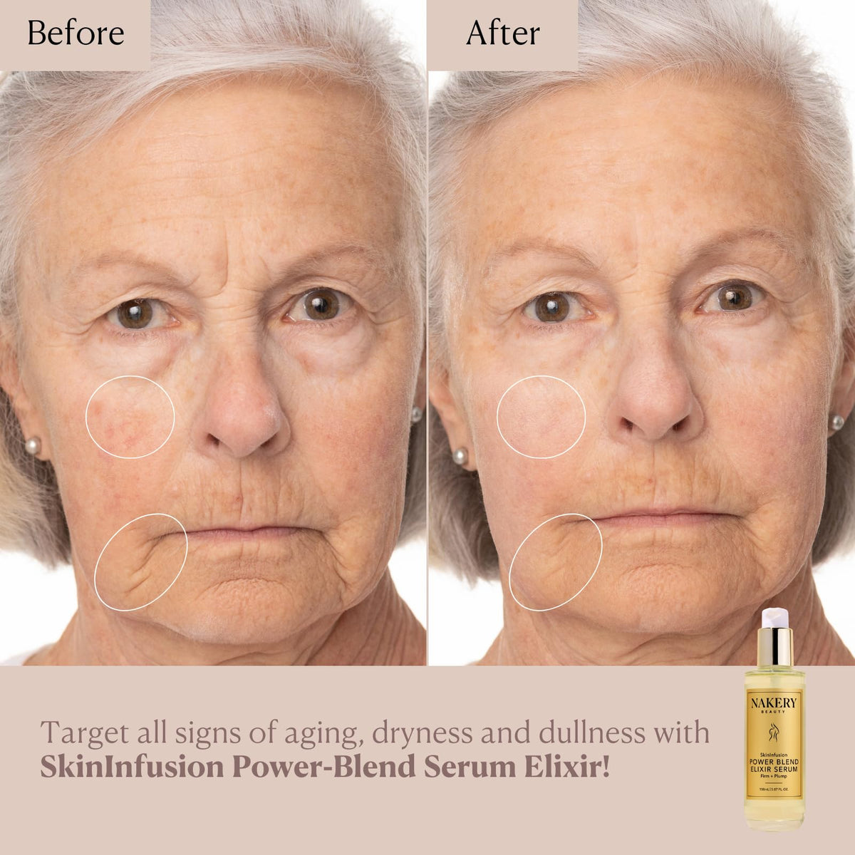 Nakery serum and oil texture close-up showing silky blend for deep hydration