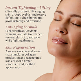 Nakery pump dispensing clear serum demonstrating easy dosing and hygienic use