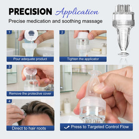 NALIOPI applying solution to patchy beard to support follicle activity