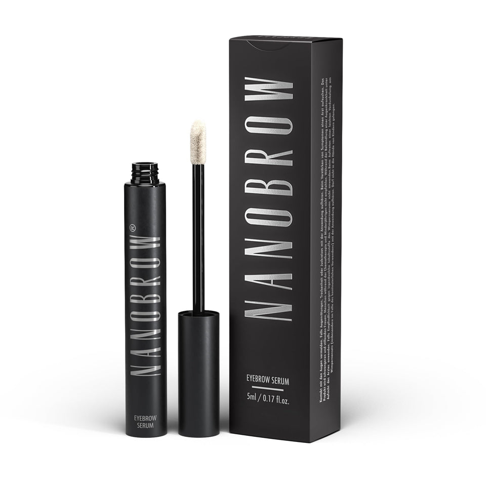 Nanobrow front packaging showing 5ml tube and branding for clear product ID and trust