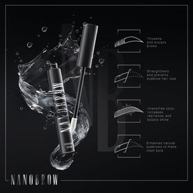 Nanobrow next to soy wheat ginseng extracts emphasizing natural strengthening benefits
