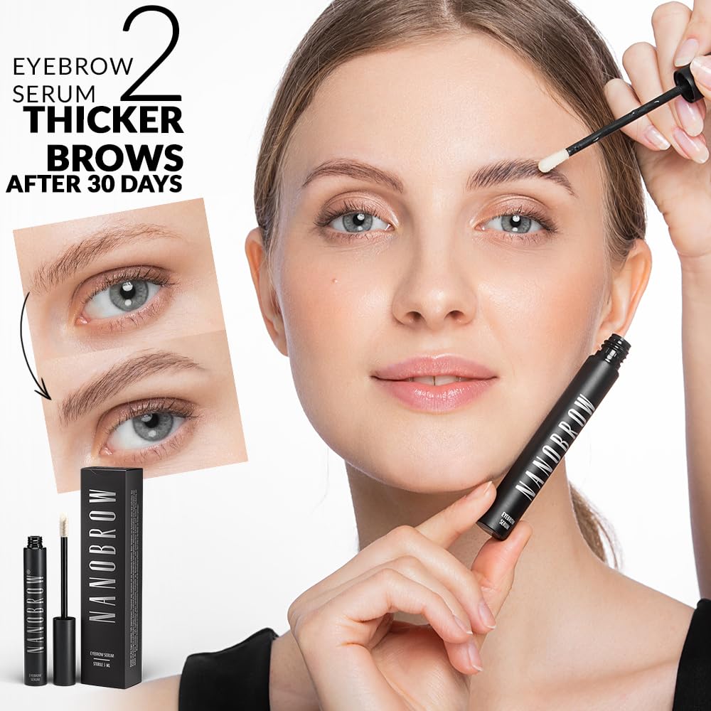 Nanobrow precision applicator close-up highlighting easy targeted brow application benefit