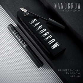 Nanobrow tube beside ruler to show 5ml size for accurate scale and portability
