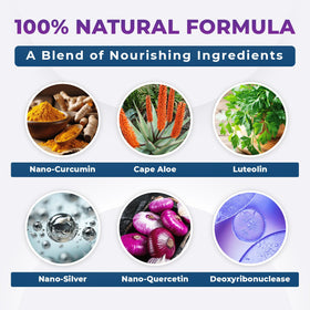 Nature’s NutriWave clear liquid texture on fingertip demonstrating quick absorption and non-greasy finish