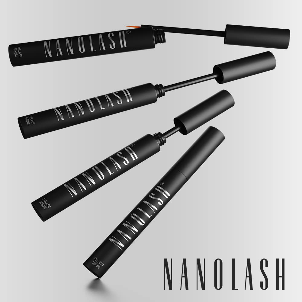 Nanolash brow and lash application demonstrating accurate placement benefit