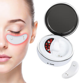 NANSIKE front view of under-eye pods showing compact portable design benefit