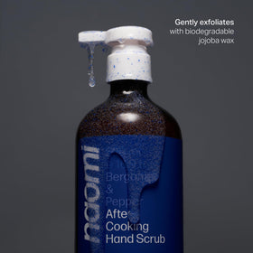Naomi texture close-up showing jojoba beads and pumice for gentle exfoliation