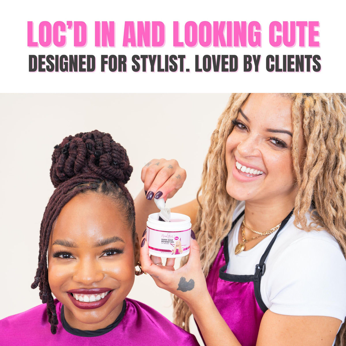 NappStar in salon styling scene showing professional hold and finish benefit