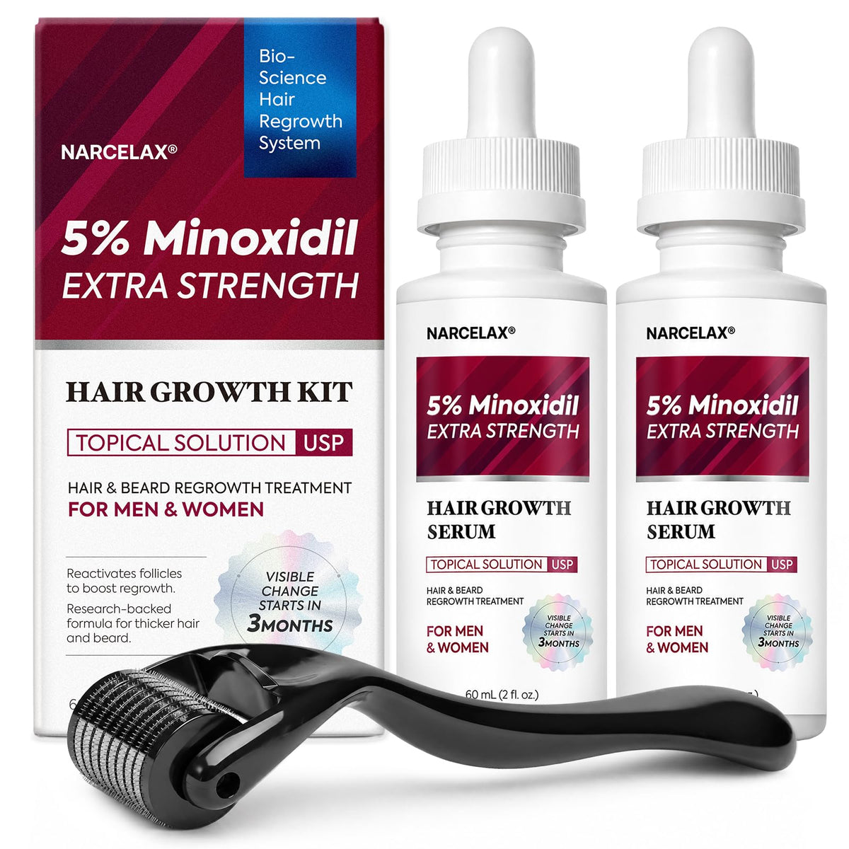 narcelax front packaging shows bottle and box, brand offers clear product ID