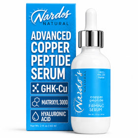 Nardo's Natural front packaging showing serum bottle and brand clarity for trust
