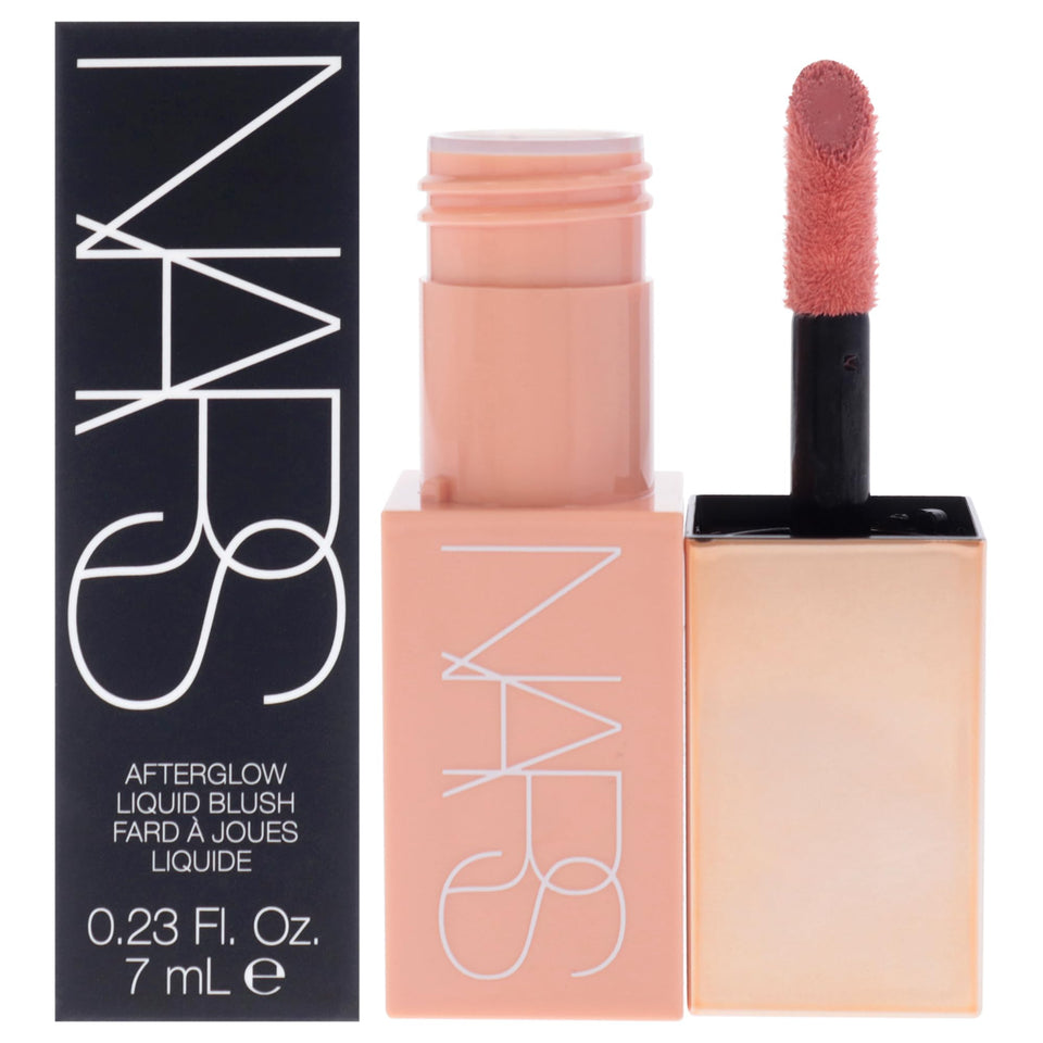 NARS Afterglow front packaging showing sleek bottle and shade name Behave