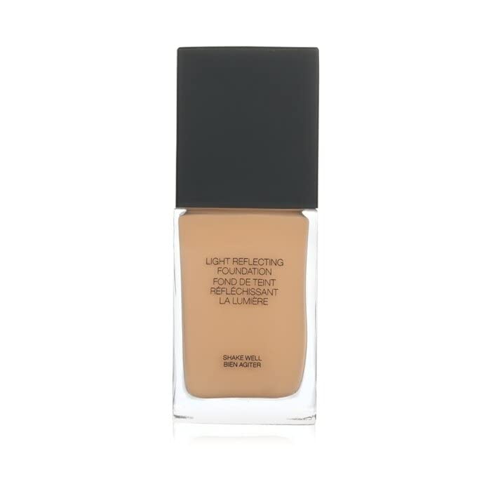 NARS application on skin with sponge, demonstrates seamless coverage and natural glow