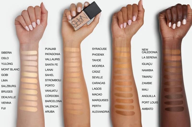 NARS bottle in hand to show 1 oz size and travel-friendly convenience