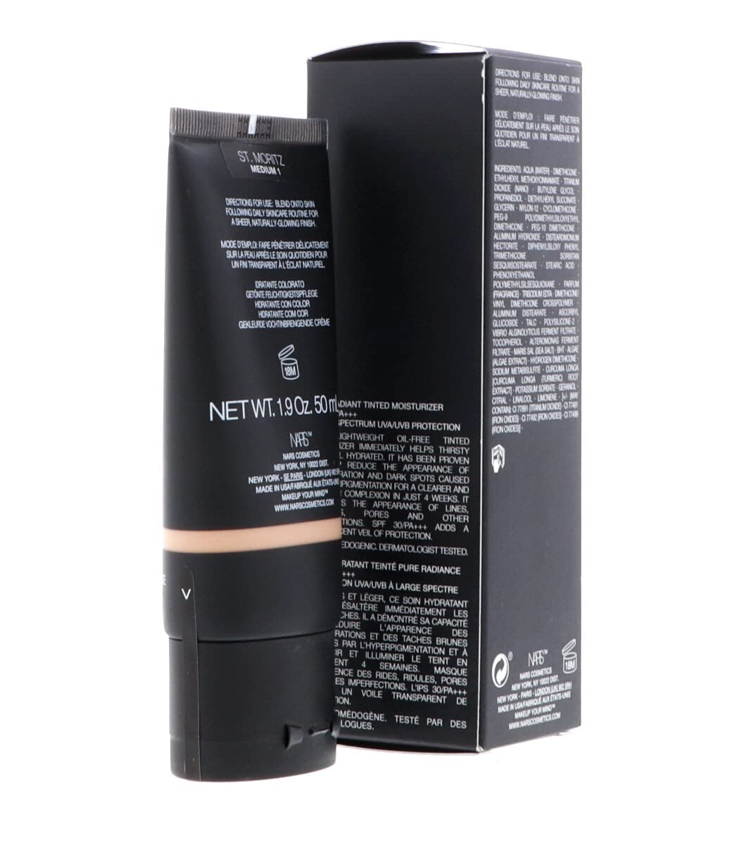 NARS open tube with cream visible demonstrating lightweight consistency benefit