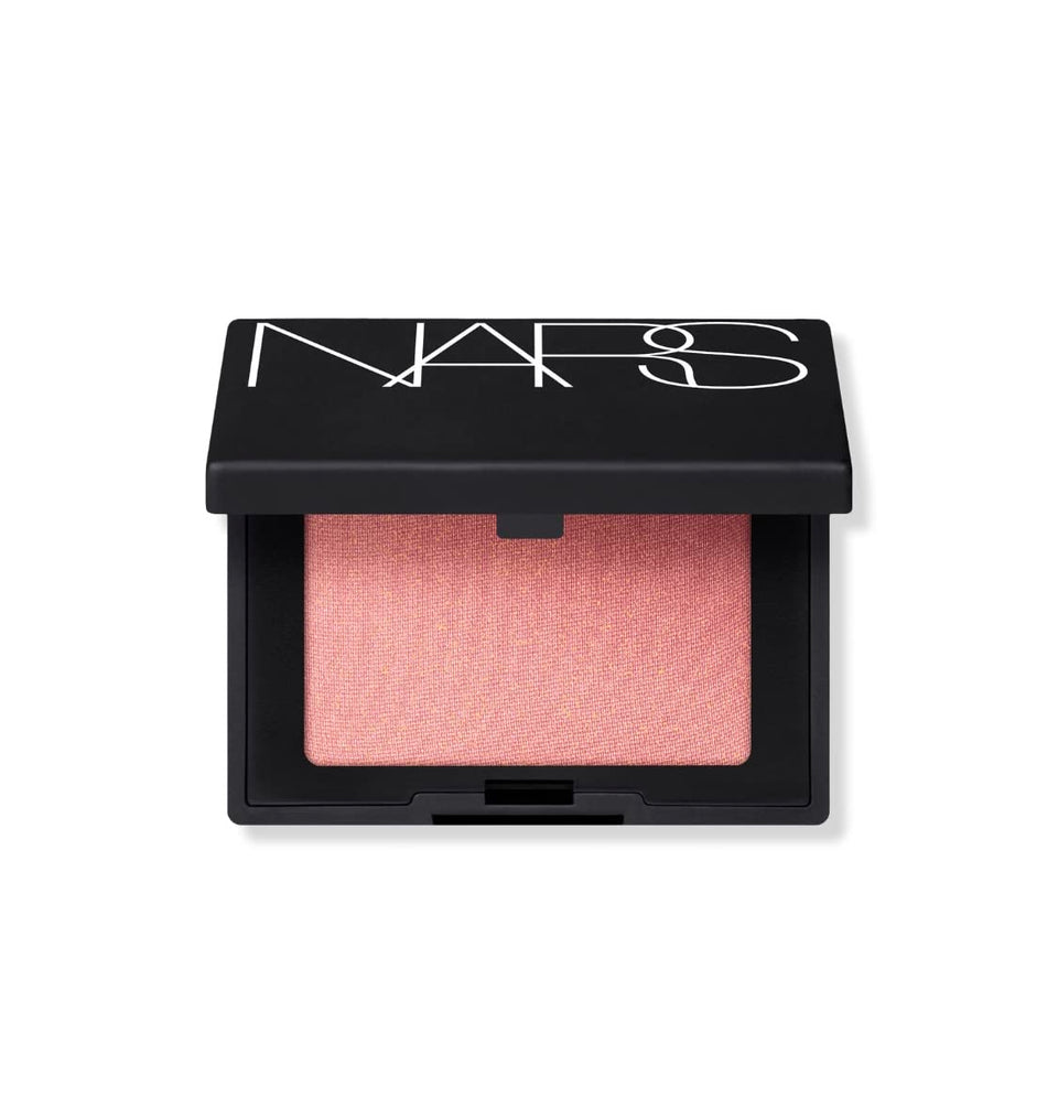 NARS Orgasm mini front packaging showing compact and travel-ready glow
