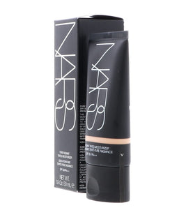 NARS product in hand to display 1.9 oz scale and portability benefit