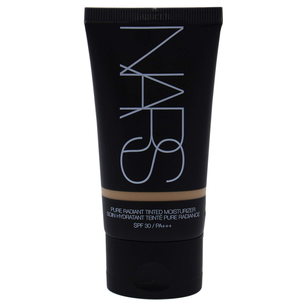 NARS tube with cap off dispensing tinted moisturizer showing easy daily application benefit
