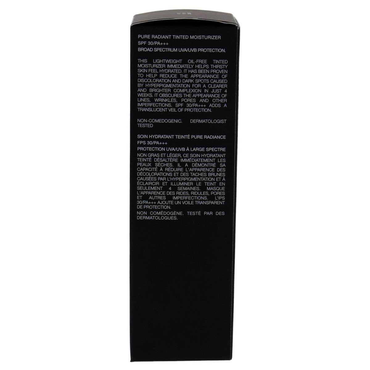 label close-up showing NARS SPF 30 PA+++ protection for everyday sun defense